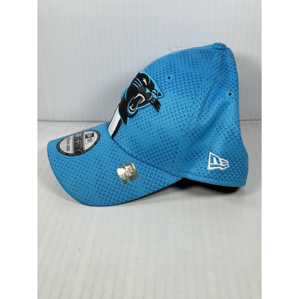 Size M/L New Era Blue Carolina Panthers 2024 Sideline 39THIRTY Flex Hat Cap NWT - Picture 3 of 5
